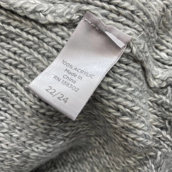 Avenue Sweater Vest Open Front Cardigan Top Shawl Wrap Gray Size 22/24 3X - Picture 6 of 6